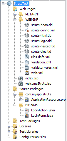 Creating a Simple Web Application with NetBeans IDE in Struts